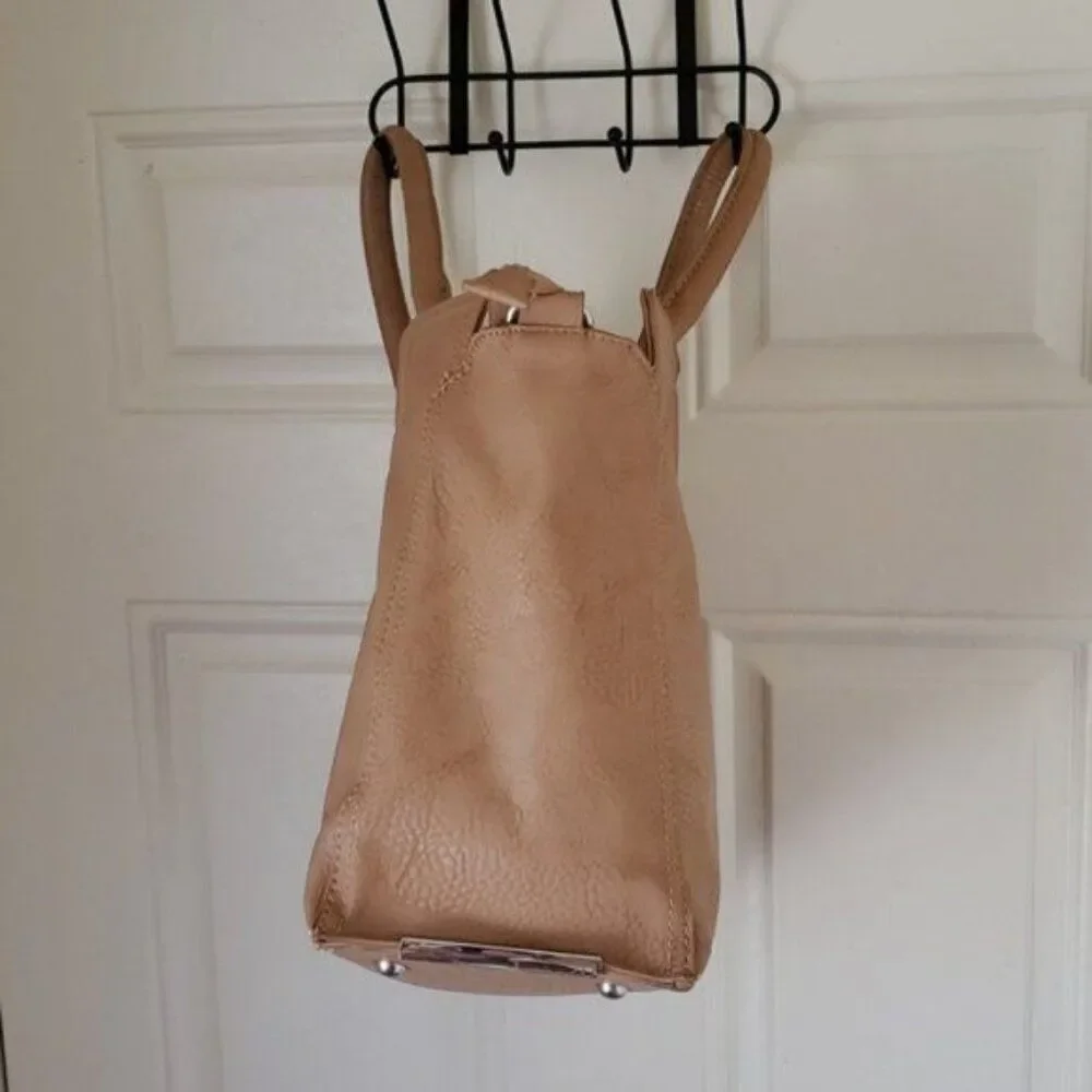 Charming Charlie Tote BAG Overnight Handbag SHOULDER Vegan Leather WOMENS WOMANS